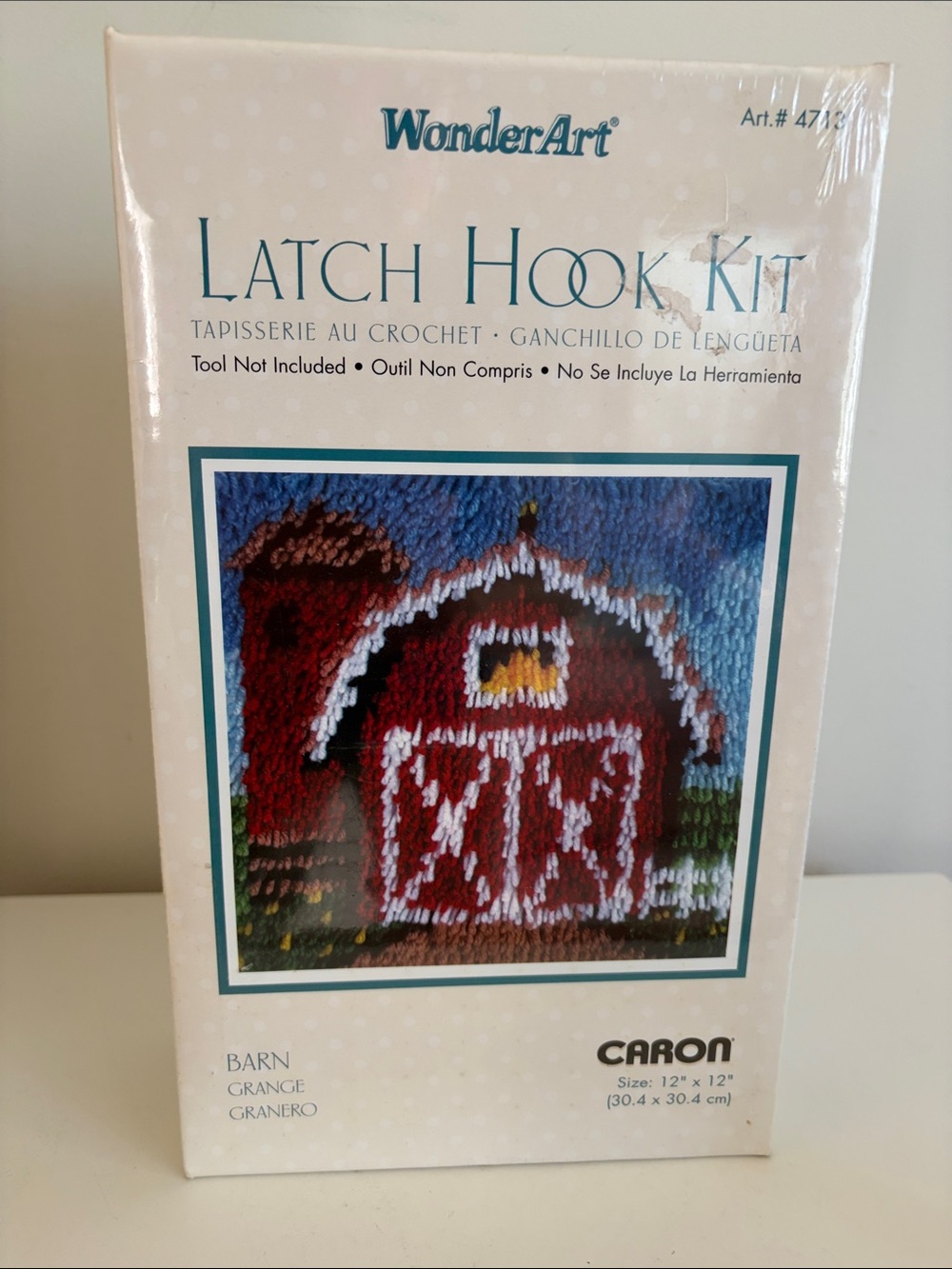 Latch Hook Kit - Red Barn Fiber Art